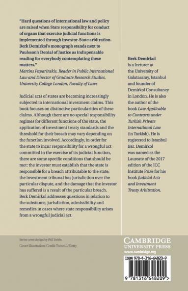 Judicial Acts and Investment Treaty Arbitration