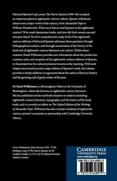 Edmund Spenser and the Eighteenth-Century             Book