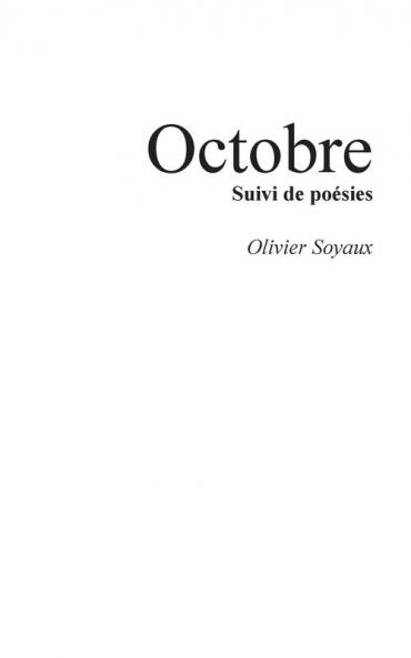 Octobre: Suivi de poésies