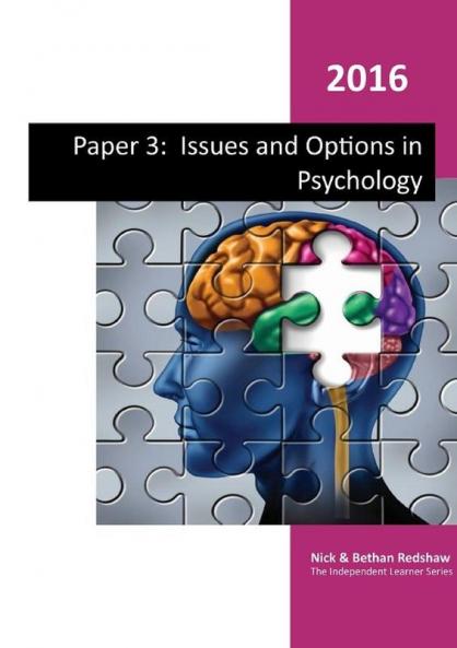 Paper 3 - Issues and Three Options in Psychology.- Gender Schizoprenia and Forensic