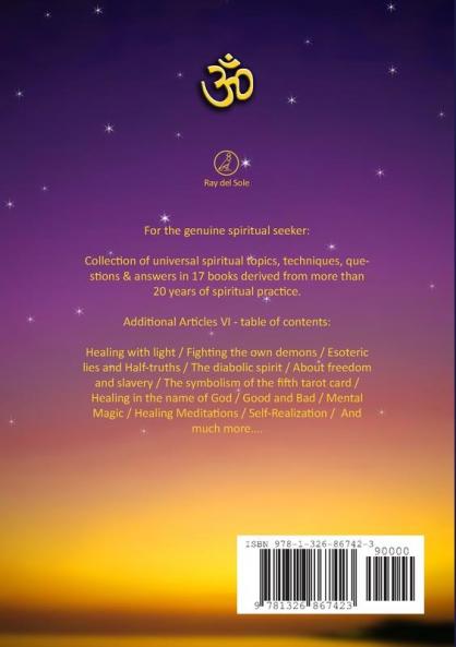 Light on the Path to Spiritual Perfection - Additional Articles VI