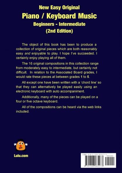 New Easy Original Piano / Keyboard Music - Beginners - Intermediate (2nd Edition)