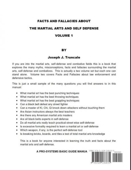 FACTS AND FALLACIES ABOUT MARTIAL ARTS & SELF DEFENSE VOL. 1