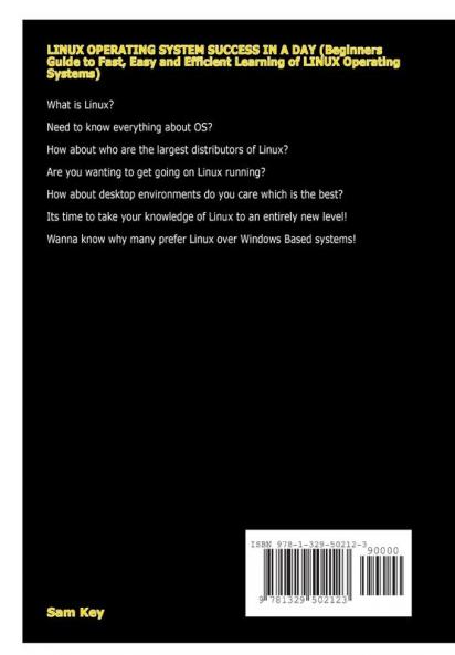 Linux Operating System Success In A Day