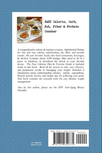Easy Calorie Carb Fat Fiber & Protein Counter