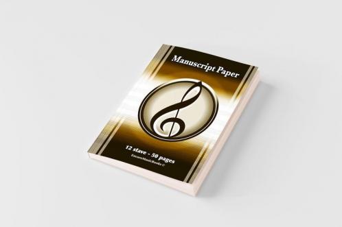 Manuscript Paper (50 Pages - 12 Stave)