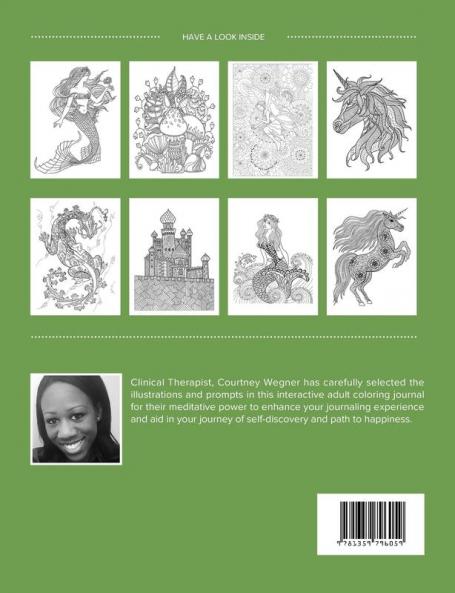 Adult Coloring Journal: Gratitude (Mythical Illustrations Pastel Floral)