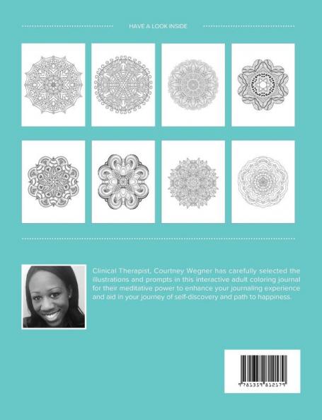 Adult Coloring Journal: Grief (Mandala Illustrations Turquoise Marble)