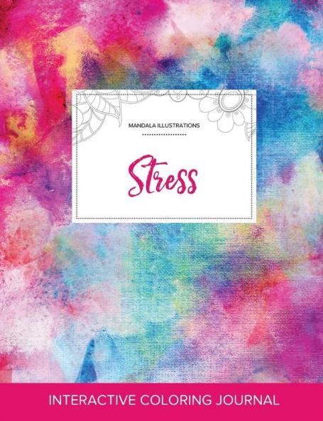 Adult Coloring Journal: Stress (Mandala Illustrations Rainbow Canvas)