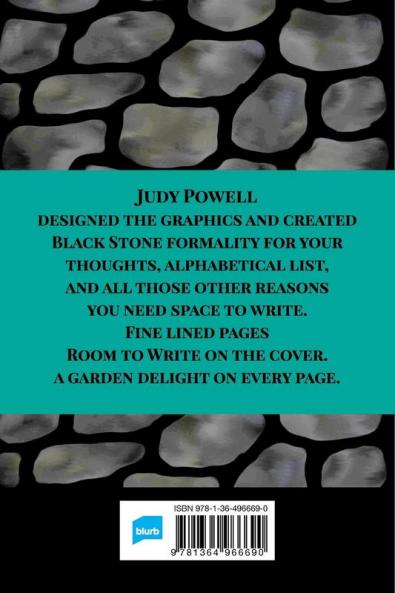 The Alphabet Journal - Black Stone