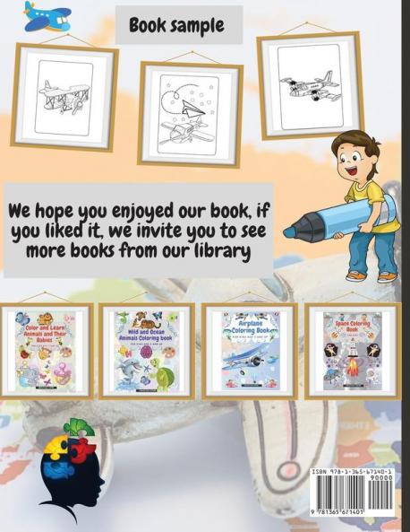 Plane Coloring Book for Kids Aged 3 and UP
