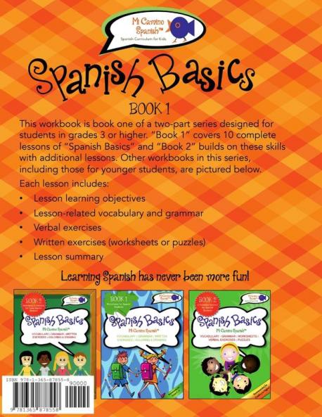 Book 1 Spanish Basics (Grades 3-6)