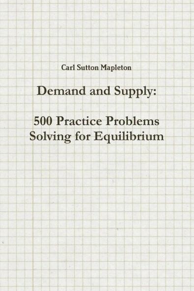 Demand and Supply