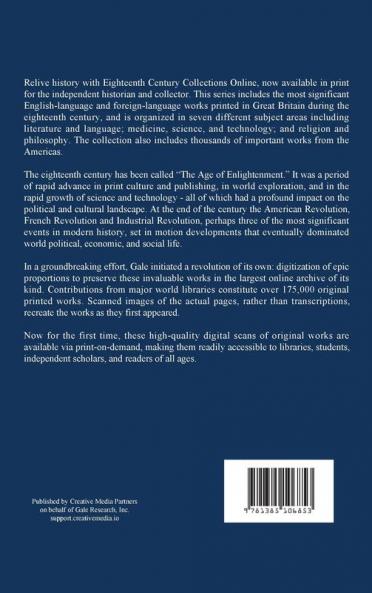 An Inquiry Into the Principles and Limits of Taxation as a Branch of Moral and Political Philosophy; by Thomas Percival