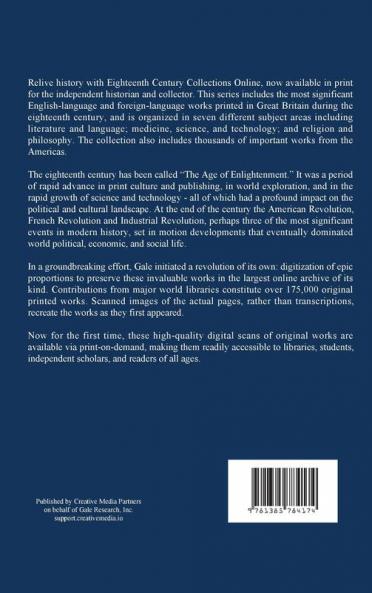 A Dissertation on the Oleum Palmæ Christi Sive Oleum Ricini
