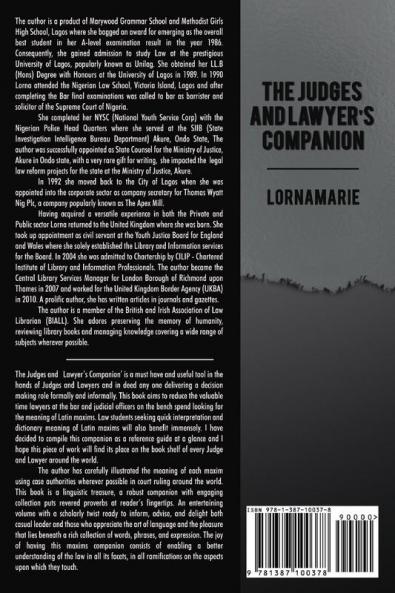 The Judges and Lawyer's Companion