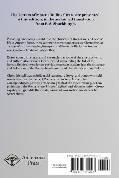 The Letters of Marcus Tullius Cicero