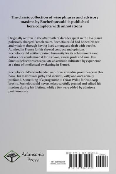 Reflections; Or Sentences and Moral Maxims