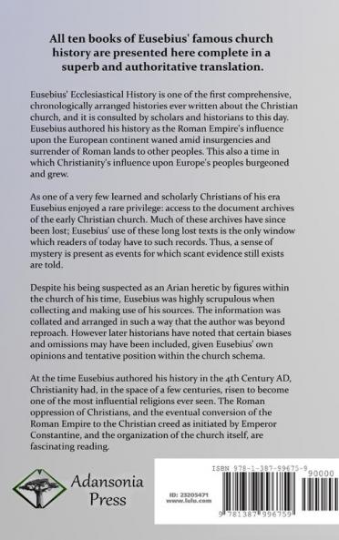 Eusebius' Ecclesiastical History