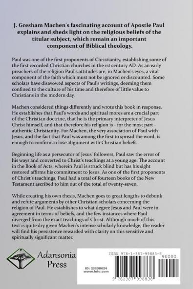 The Origin of Paul's Religion