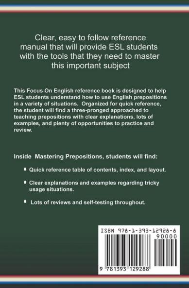 Beyond Prepositions for ESL Learners - Mastering English Prepositions for Fluency