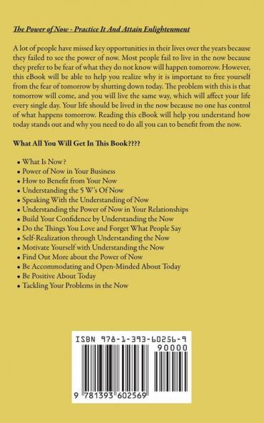 The Power of Now - Practice It And Attain Enlightenment