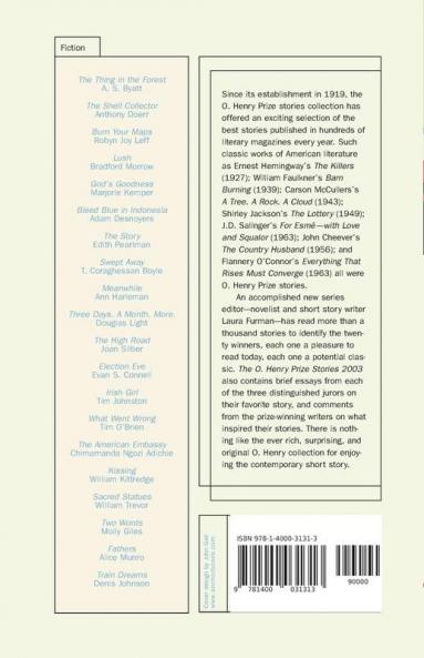 The O. Henry Prize Stories 2003