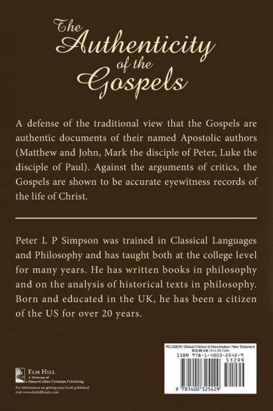 Authenticity of the Gospels