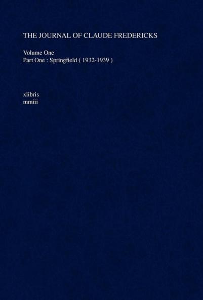 The Journal of Claude Fredericks