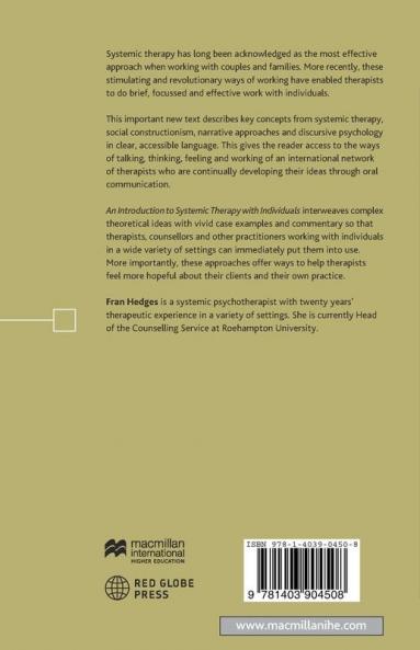 An Introduction to Systemic Therapy with Individuals