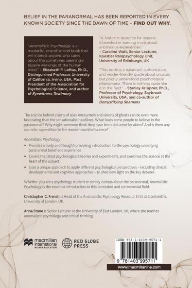 Anomalistic Psychology