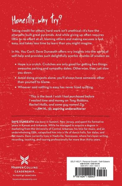 No You Can't | Softcover