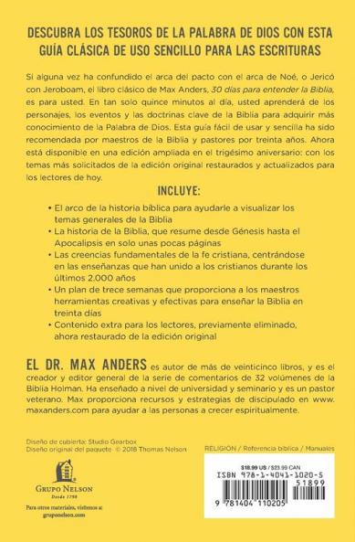30 días para entender la Biblia Edición ampliada de trigésimo aniversario