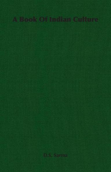 A Book Of Indian Culture