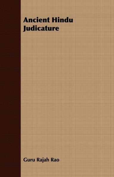 Ancient Hindu Judicature