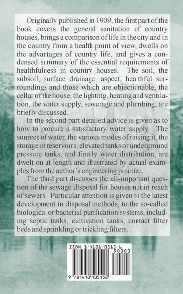 The Sanitation Water Supply and Sewage Disposal of Country Houses