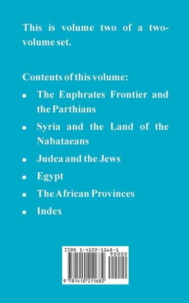 The Provinces of the Roman Empire from Caesar to Diocletian (Volume II): 2