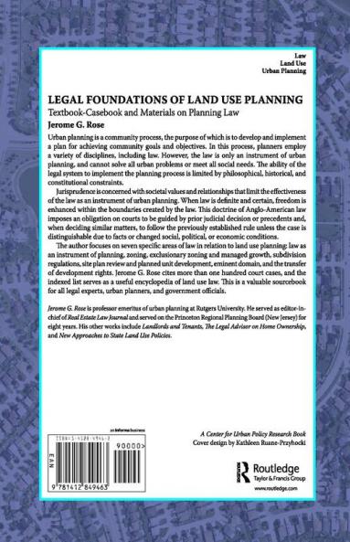 Legal Foundations of Land Use Planning
