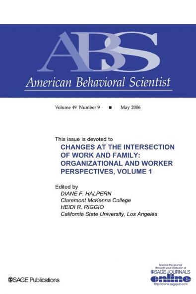 Changes at the Intersection of Work and Family Volume 1