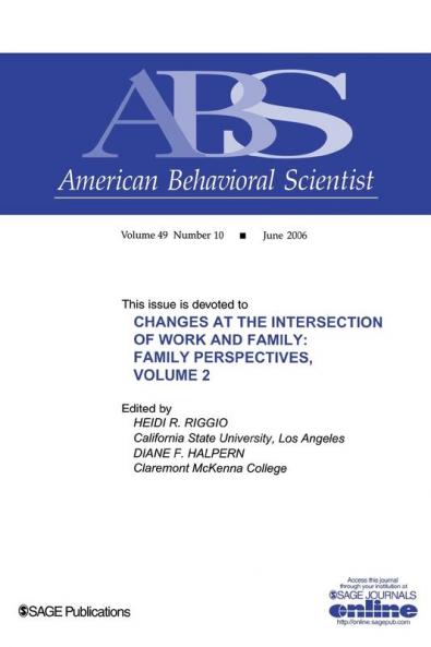 Changes at the Intersection of Work and Family Volume 2