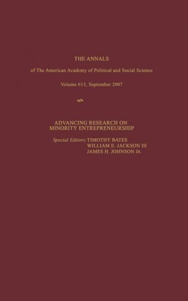 Advancing Research on Minority Entrepreneurship