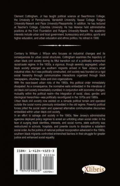 The Politics of Remaking Urban Black Civil Society