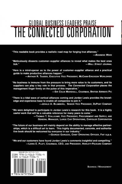Connected Corporation: How Leading Companies Manage Customer-Supplier Alliances