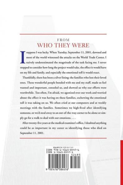 Who They Were: Inside the World Trade Center DNA Story: The Unprecedented Effort to Identify the Missing