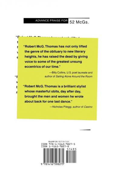 52 McGs.: The Best Obituaries from Legendary New York Times Reporter Robert McG. Thomas