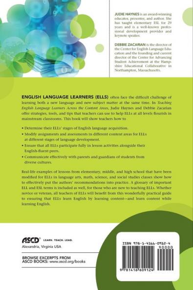 Teaching English Language Learners Across the Content Areas