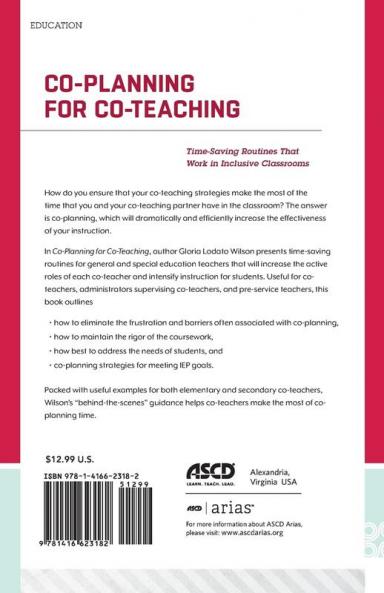 Co-Planning for Co-Teaching