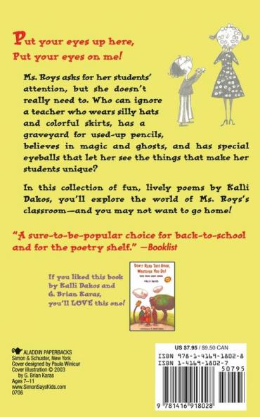 Put Your Eyes Up Here: And Other School Poems