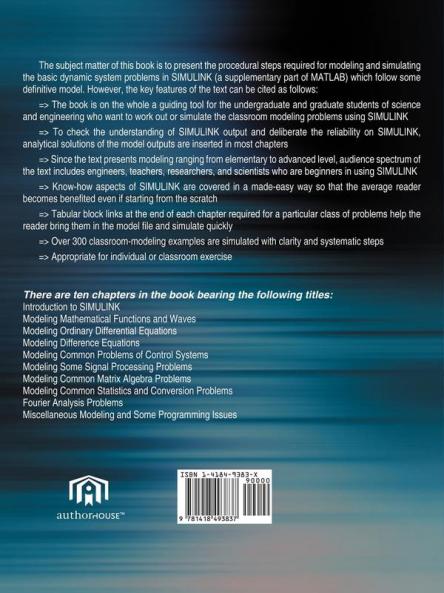 Modeling and Simulation in Simulink for Engineers and Scientists