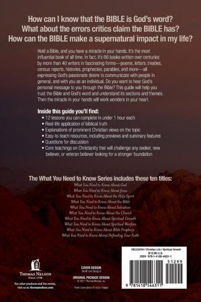 What You Need to Know about the Bible